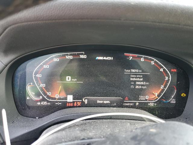 5UXTY9C04M9F93175 - 2021 BMW X3 XDRIVEM40I BLUE photo 9