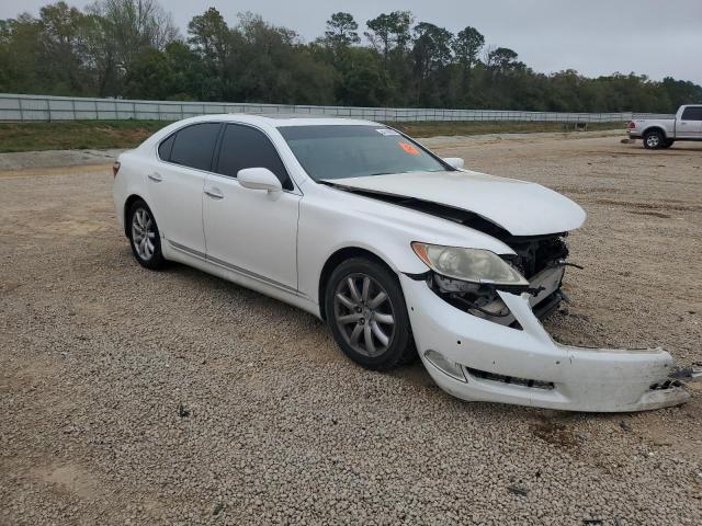 JTHBL46F385082970 - 2008 LEXUS LS460 460 WHITE photo 4