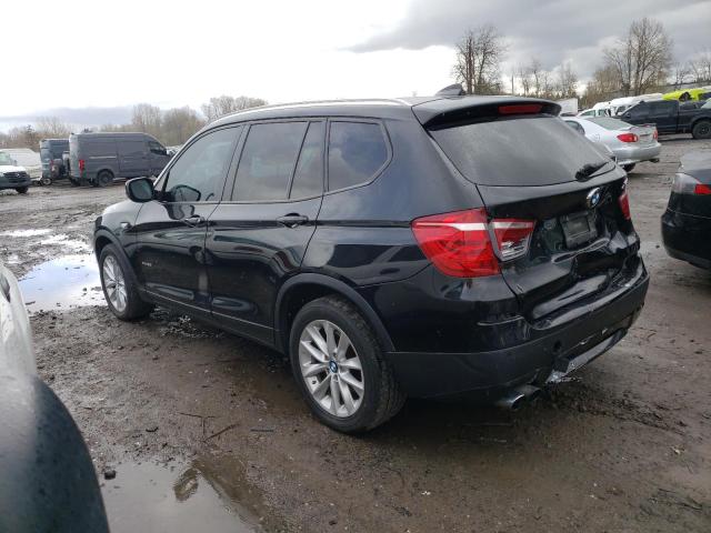 5UXWX9C57D0D00188 - 2013 BMW X3 XDRIVE28I BLACK photo 2