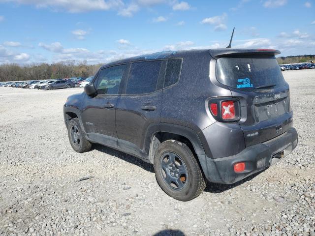 ZACCJBAH6JPH40710 - 2018 JEEP RENEGADE SPORT GRAY photo 2