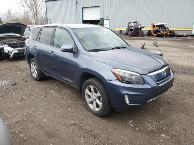 2T3YL4DV6EW002362 - 2014 TOYOTA RAV4 EV BLUE photo 4