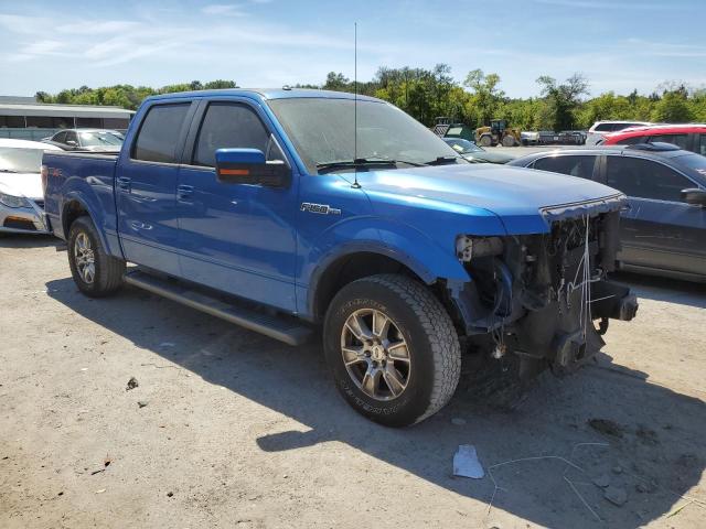 1FTEW1C84AKE52955 - 2010 FORD F150 SUPERCREW BLUE photo 4