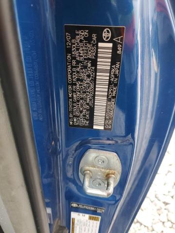 JTDJT923385173274 - 2008 TOYOTA YARIS BLUE photo 13