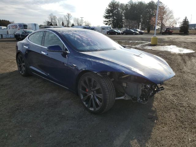5YJSA1E23KF338647 - 2019 TESLA MODEL S Կապույտ լուսանկար 4