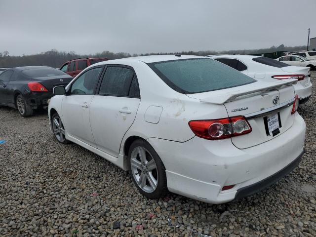 2T1BU4EE3DC077773 - 2013 TOYOTA COROLLA BASE WHITE photo 2