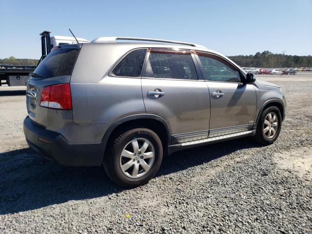 5XYKTDA26CG296633 - 2012 KIA SORENTO BASE SILVER photo 3