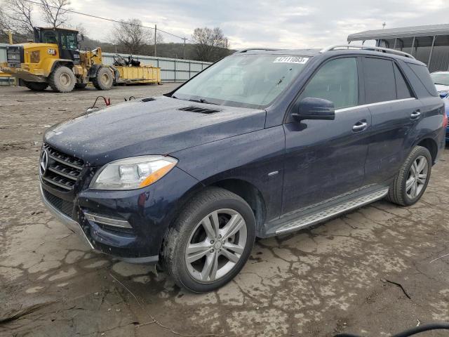 4JGDA5HB7CA017311 - 2012 MERCEDES-BENZ ML 350 4MATIC BLUE photo 1