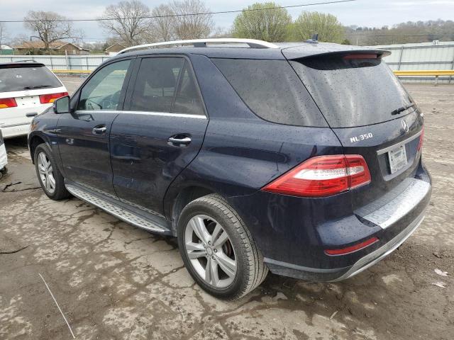 4JGDA5HB7CA017311 - 2012 MERCEDES-BENZ ML 350 4MATIC BLUE photo 2