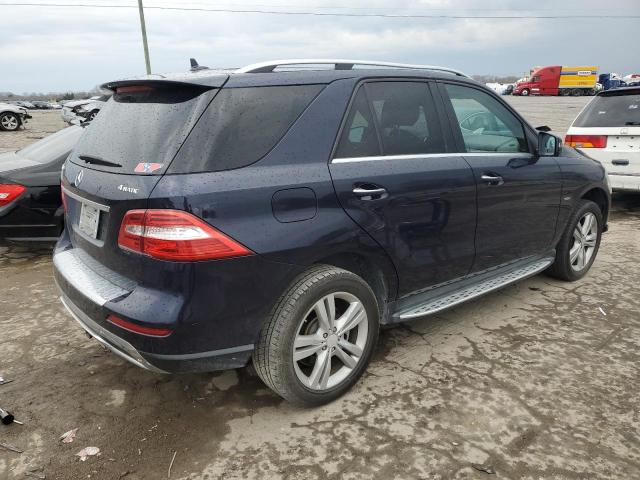 4JGDA5HB7CA017311 - 2012 MERCEDES-BENZ ML 350 4MATIC BLUE photo 3
