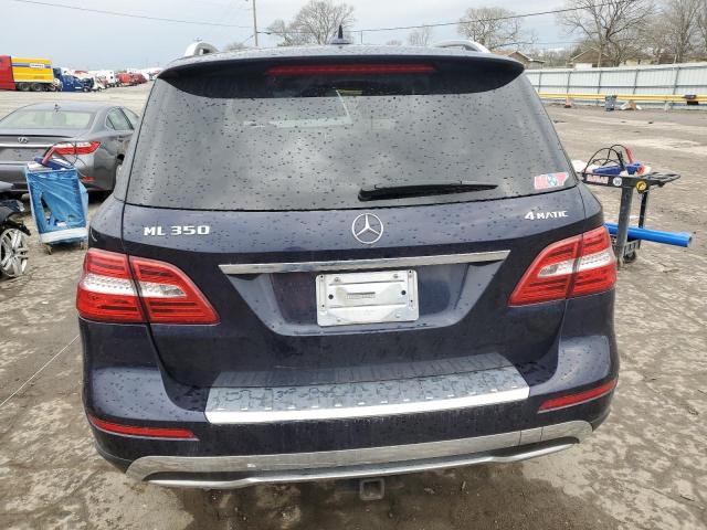 4JGDA5HB7CA017311 - 2012 MERCEDES-BENZ ML 350 4MATIC BLUE photo 6