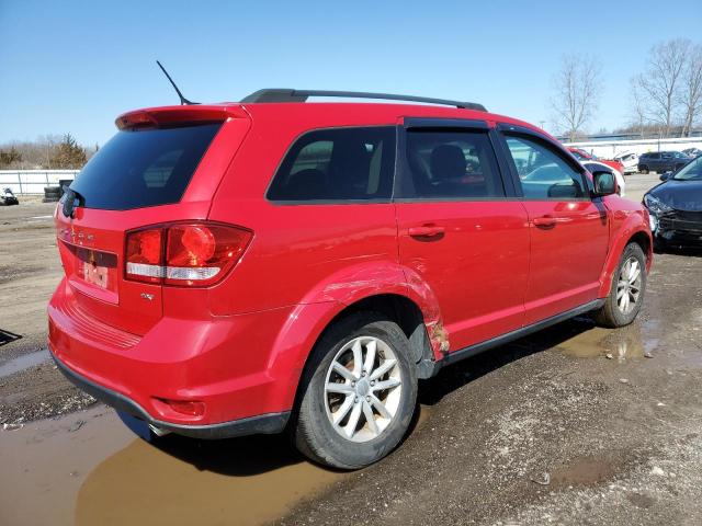 3C4PDCBG3DT705642 - 2013 DODGE JOURNEY SXT RED photo 3