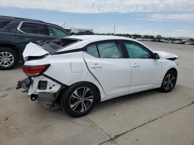 3N1AB8CV8MY264117 - 2021 NISSAN SENTRA SV WHITE photo 3