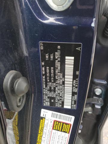 5TDGZRAH3MS059978 - 2021 TOYOTA HIGHLANDER XLE BLUE photo 14