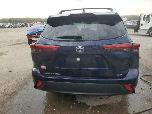 5TDGZRAH3MS059978 - 2021 TOYOTA HIGHLANDER XLE BLUE photo 6