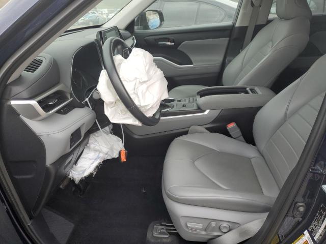 5TDGZRAH3MS059978 - 2021 TOYOTA HIGHLANDER XLE BLUE photo 7