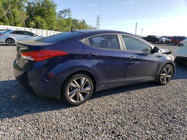 5NPDH4AEXDH436021 - 2013 HYUNDAI ELANTRA GLS BLUE photo 3