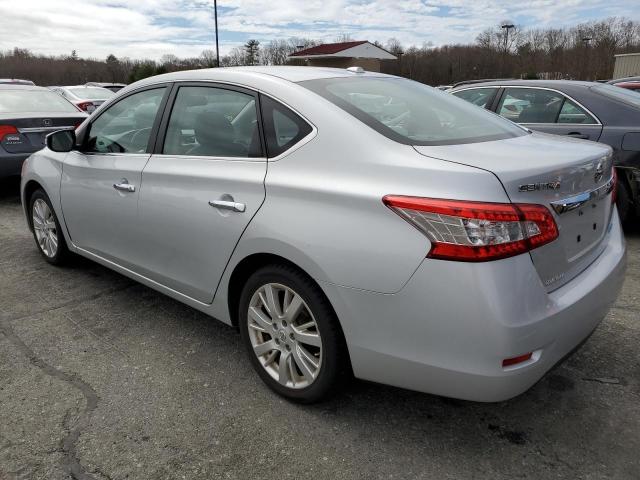 3N1AB7AP8DL714537 - 2013 NISSAN SENTRA S SILVER photo 2