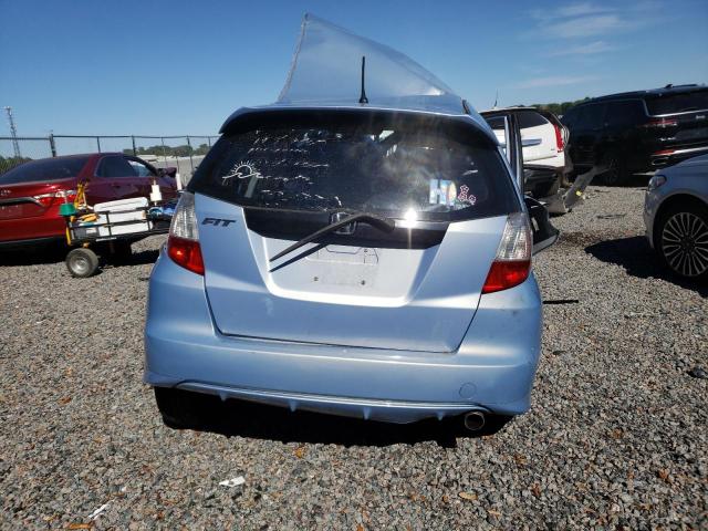 JHMGE88409S031772 - 2009 HONDA FIT SPORT BLUE photo 6