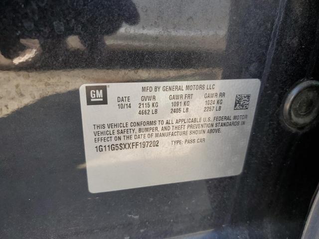 1G11G5SXXFF197202 - 2015 CHEVROLET MALIBU LTZ 黑色 照片 12