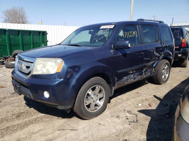 5FNYF48899B018823 - 2009 HONDA PILOT TOURING BLUE photo 1