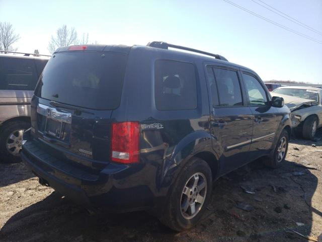 5FNYF48899B018823 - 2009 HONDA PILOT TOURING BLUE photo 3