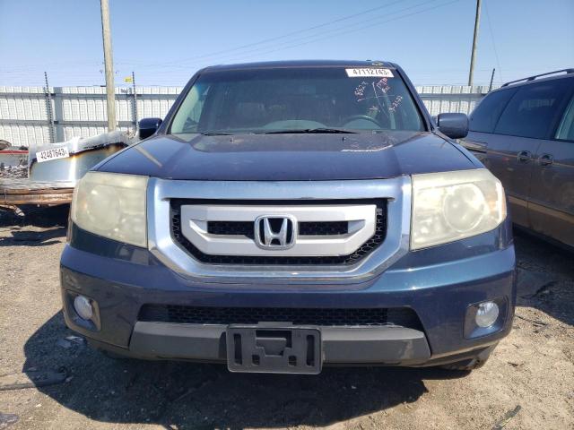 5FNYF48899B018823 - 2009 HONDA PILOT TOURING BLUE photo 5