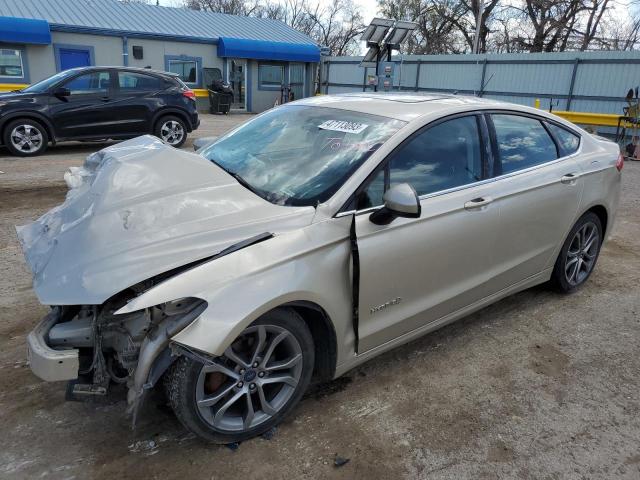 3FA6P0LU4HR324414 - 2017 FORD FUSION SE HYBRID GOLD photo 1