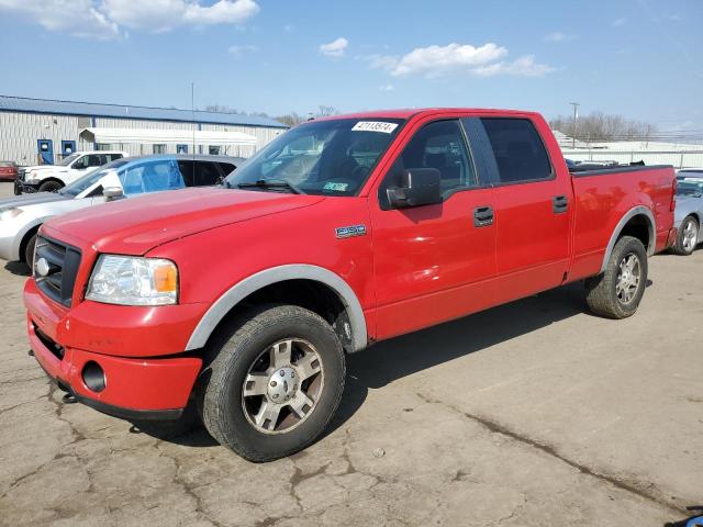 1FTPW145X8FB93713 - 2008 FORD F150 SUPERCREW RED photo 1