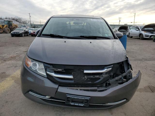 5FNRL5H60FB069513 - 2015 HONDA ODYSSEY EXL GRAY photo 5