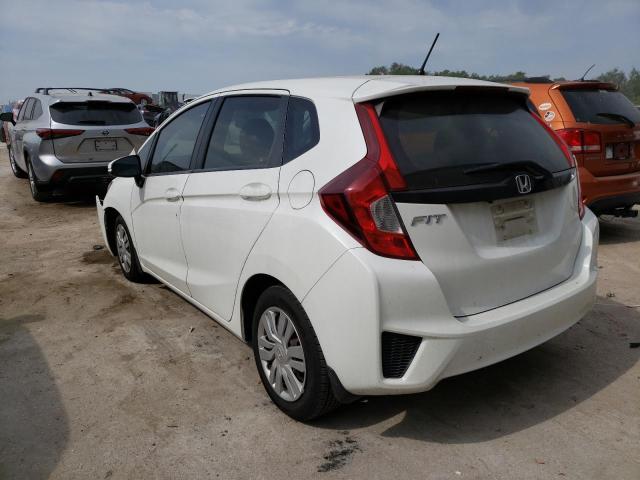 JHMGK5H57HS000145 - 2017 HONDA FIT LX WHITE photo 2