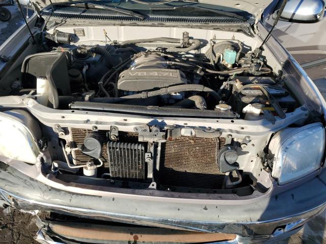 5TBRT34182S263008 - 2002 TOYOTA TUNDRA ACCESS CAB ვერცხლისფერი ფოტო 11