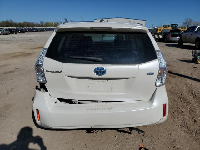 JTDZN3EU1D3272843 - 2013 TOYOTA PRIUS V WHITE photo 6