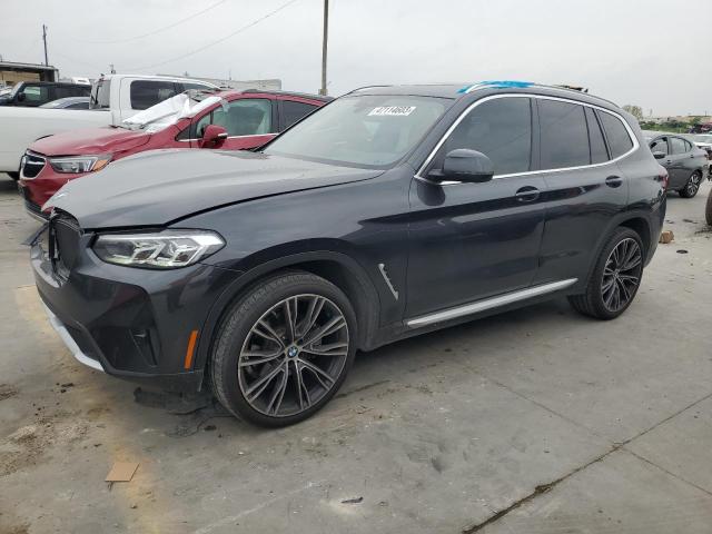 5UX43DP05N9J57305 - 2022 BMW X3 SDRIVE30I GRAY photo 1