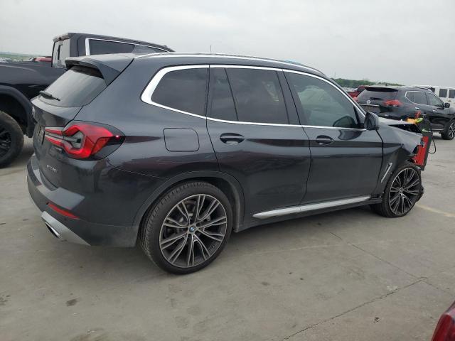 5UX43DP05N9J57305 - 2022 BMW X3 SDRIVE30I GRAY photo 3