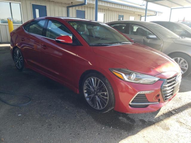 KMHD04LB7JU476208 - 2018 HYUNDAI ELANTRA SPORT RED photo 4