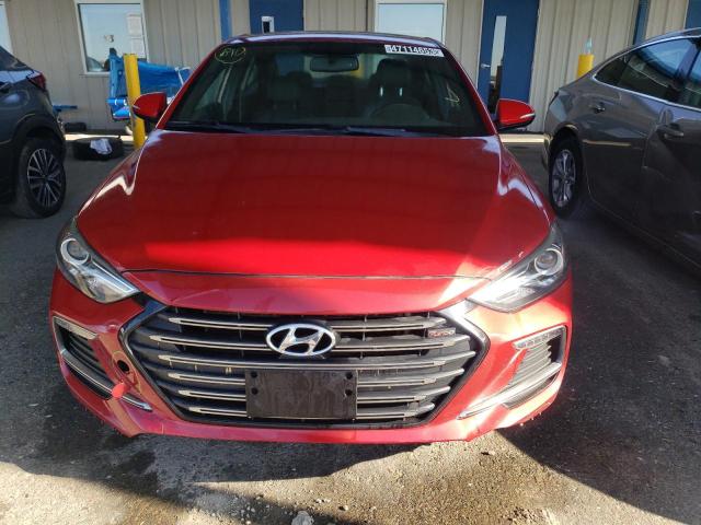 KMHD04LB7JU476208 - 2018 HYUNDAI ELANTRA SPORT RED photo 5