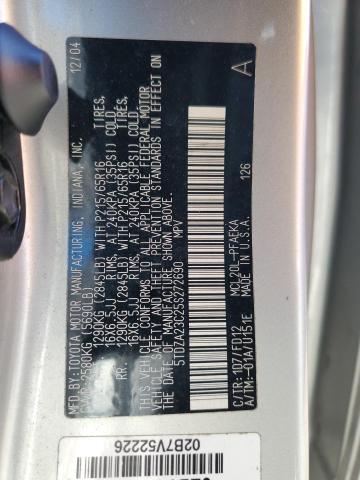 5TDZA23C25S272690 - 2005 TOYOTA SIENNA CE SILVER photo 13