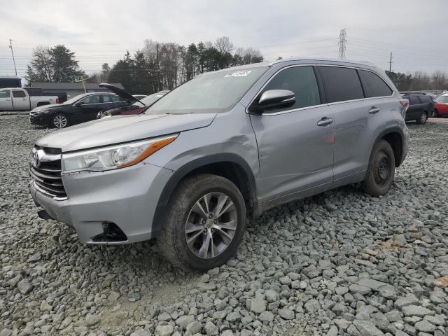 5TDKKRFH7FS110117 - 2015 TOYOTA HIGHLANDER XLE SILVER photo 1