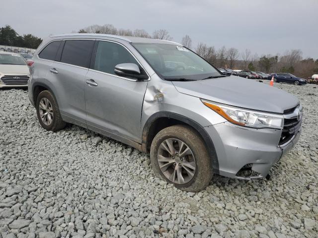5TDKKRFH7FS110117 - 2015 TOYOTA HIGHLANDER XLE SILVER photo 4