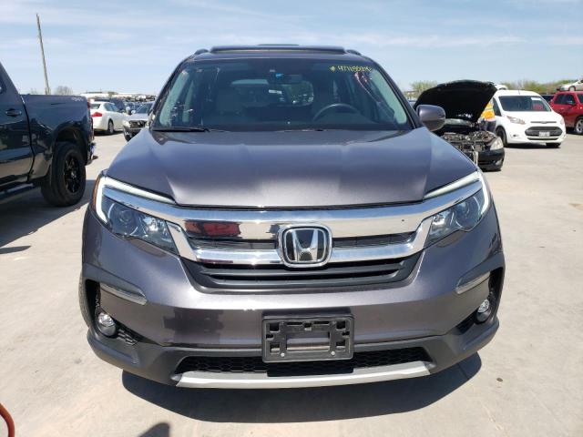 5FNYF5H5XKB001532 - 2019 HONDA PILOT EXL GRAY photo 5