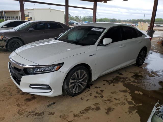 1HGCV3F16JA006771 - 2018 HONDA ACCORD HYBRID WHITE photo 1