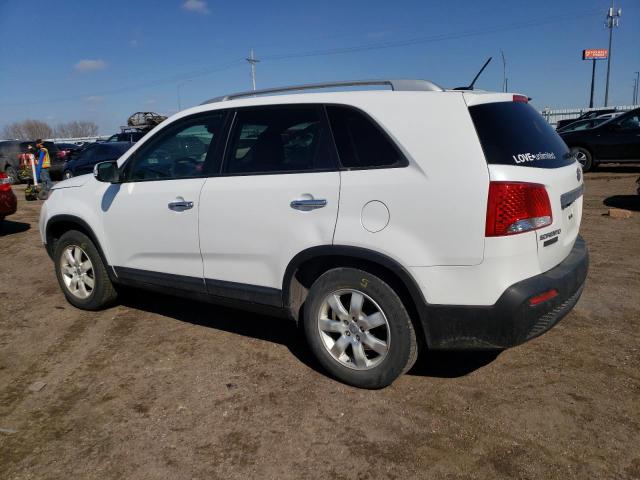 5XYKT3A68DG419038 - 2013 KIA SORENTO LX WHITE photo 2