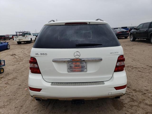 4JGBB8GB3BA696628 - 2011 MERCEDES-BENZ ML 350 4MATIC WHITE photo 6