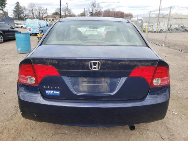 1HGFA16928L047108 - 2008 HONDA CIVIC EXL BLUE photo 6