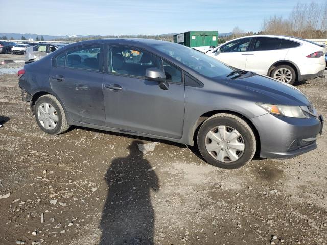 19XFB2F52DE004034 - 2013 HONDA CIVIC LX GRAY photo 4