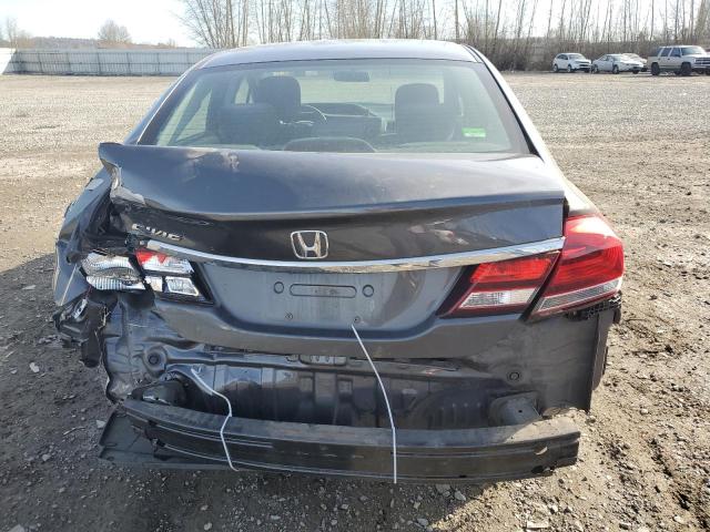 19XFB2F52DE004034 - 2013 HONDA CIVIC LX GRAY photo 6