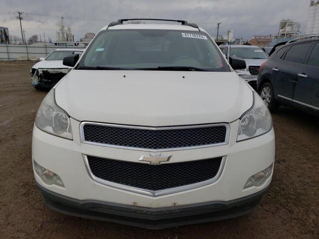 1GNKRFED3CJ219229 - 2012 CHEVROLET TRAVERSE LS WHITE photo 5