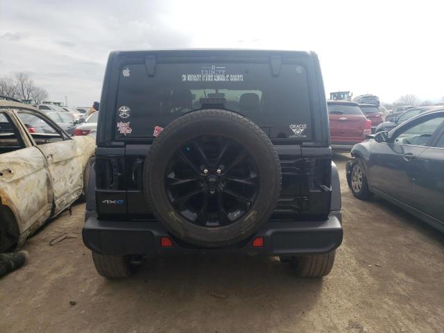 1C4JJXP64MW708369 - 2021 JEEP WRANGLER U SAHARA 4XE BLACK photo 6