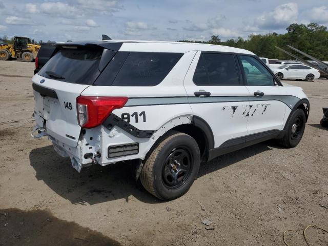 1FM5K8AB3MGA06835 - 2021 FORD EXPLORER POLICE INTERCEPTOR 白色 照片 3