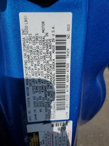 5TETU62N86Z301735 - 2006 TOYOTA TACOMA PRERUNNER ACCESS CAB BLUE photo 12